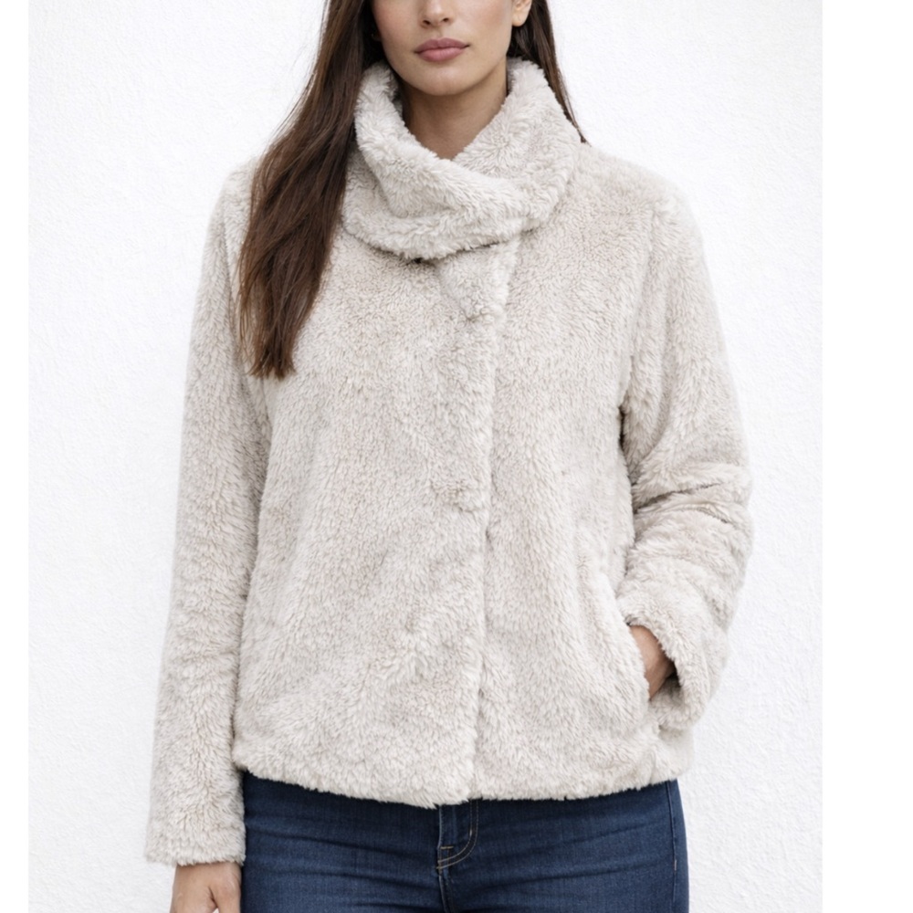 Patagonia Pelage Plush Fleece Jacket in Stone